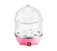siduytin Quick And Healthy Egg Cooker - Various Cooking Options Large Capacity PP Electric Egg Cooker Electric Egg Boiler, Pink 2 Layers