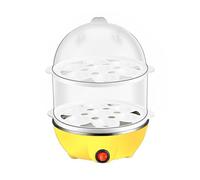 siduytin Quick And Healthy Egg Cooker - Various Cooking Options Large Capacity PP Electric Egg Cooker Electric Egg Boiler, Yellow 2 Layers