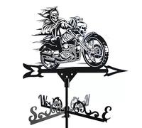 siduytin Retro Wind Direction Indicator Metal Weather Vane For Roof Decoration Garden Shed Yard Ornament Weather Witch For Garden