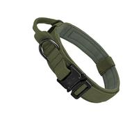 siduytin Scratch-proof Dog Collar Leash Adjustable Size Fits All Dogs Training Nylon Easy To Wear Prevent Rushing, Green, M