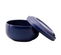 siduytin Shaving Bowl with Lid Shaving Mug Container Suitable for Men Includes Soap Cream Bowl Essential Tool Stainless Steel Soap Cream for Adult, Blue, 110x65mm