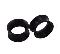 siduytin Silicone Fleshes Tunnel Ear Plugs Unisex For Wide Application Silica Gel Silicone Tunnels Ear Stretchers Plugs, black 5mm