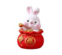 siduytin Small Durable Cat Piggy Bank Money Box Chinese New Year Party Decorations EnamelStatues And Sculptures Figurine Ornament, Big Rabbit