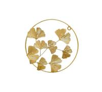 siduytin Study Ginkgo Metal Wall Decor Not Easy to Fade Rust-Resistant Simple and Beautiful Exhibition Wall Sculpture Cafes