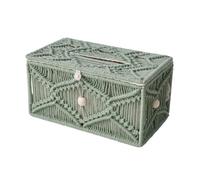 siduytin Thoughtful Boho Tissue Box Cover Square Seamlessly,green,L