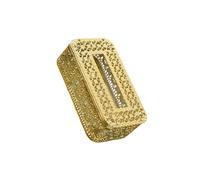siduytin Tissue Box Holder Dispenser Bathroom Luxury Option Blends Practicality and Elegance for Stylish Tissue Storage Paper Holder Facial Tissues Storage Box, Gold, A