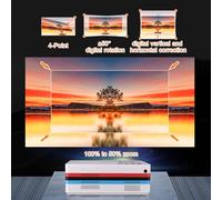 siduytin Versatile 5G Native 1080P Projector With WiFi And Bluetooth For Outdoor Entertainment ABS Outdoor Projector Compatible