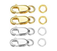 siduytin Versatile Necklace Clasps And Closures Essential For Jewelry Making And Creative Bead Craft Projects Hanging Crafts Or Decorations Creative Lobster Buckle Set Jump Ring Jewelry Kit