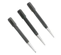 siduytin Woodworking Drill Bits Pin Punch Set Centre Punch Drill Bits Set Square Section Striking Head with Knurled Body Dot Marking Nail Center for Metal