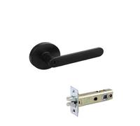 SIDYEUHB 1 Set of Interior Door Lock Bedroom Adjustable Three-bar Handle Lock with Key 35-50mm(B1)