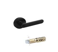 SIDYEUHB 1 Set of Interior Door Lock Bedroom Adjustable Three-bar Handle Lock with Key 35-50mm(B3)
