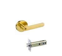 SIDYEUHB 1 Set of Interior Door Lock Bedroom Adjustable Three-bar Handle Lock with Key 35-50mm(C2)