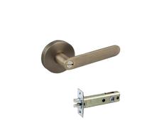 SIDYEUHB 1 Set of Interior Door Lock Bedroom Adjustable Three-bar Handle Lock with Key 35-50mm(D2)