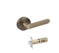 SIDYEUHB 1 Set of Interior Door Lock Bedroom Adjustable Three-bar Handle Lock with Key 35-50mm(D3)