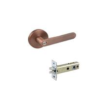 SIDYEUHB 1 Set of Interior Door Lock Bedroom Adjustable Three-bar Handle Lock with Key 35-50mm(E1)