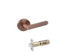 SIDYEUHB 1 Set of Interior Door Lock Bedroom Adjustable Three-bar Handle Lock with Key 35-50mm(E3)