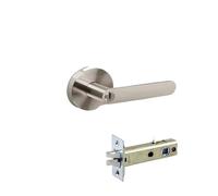 SIDYEUHB 1 Set of Interior Door Lock Bedroom Adjustable Three-bar Handle Lock with Key 35-50mm(F1)