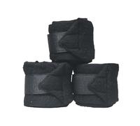 SIE Premium Dog Bandage Wrap, Soft Fleece Pet Leg Wrap with Adjustable Velcro, 42 Inch x 2 Inch Reusable Dog Support Bandage for Paw, Leg, Joint, Wound & Injury Protection (Black)