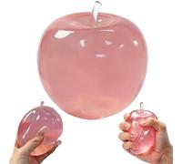 Siebkorb Apple Squishy, Slow Rising Stress Relief Slushy Apple Squishy, Realistic Dragon Fruit Strawberry Shaped Squeezes Stress Balls, Soft Cute Fruit Anxiety Relief Dough Decompression Gift