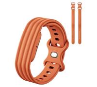 Siebkorb for Google Fitbit Air Nylon Band,Hook and Loop Strap Replacement,Breathable Sport Loop,Adjustable Woven Wristband for Fitbit Air Screenless Fitness Tracker,Non-Original (1, Silicone-Brown)