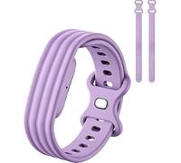 Siebkorb for Google Fitbit Air Nylon Band,Hook and Loop Strap Replacement,Breathable Sport Loop,Adjustable Woven Wristband for Fitbit Air Screenless Fitness Tracker,Non-Original (1, Silicone-Purple)