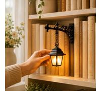 Siebkorb Library Lantern-Decorative Bookshelf Lighting, Vintage Fantasy Book Nook Lamp, Magic Reading Light for Bookworms, Portable Shelf Decor, Enchanting Gift for Literary Lovers (A 1PCS)