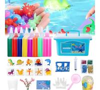 Siebkorb Magic Water Elf Kit, 2025 Upgraded Aqua Fairy Magic Elf Water Kit, Handmade Magic Water Elf Toy Kit Creation Creative Birthday Gifts Crafts Art DIY Kit (100ml-6colors-6molds)