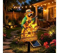 Siebkorb Solar-Powered Parrot Garden Light, Waterproof Outdoor Solar Stake Light with Auto On/Off - Charges by Day, Lights Up at Night, Garden, Yard, Patio, Pathway Decor (B)