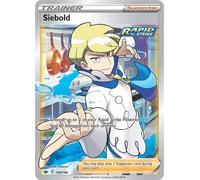 Siebold 198/198 Ultra Rare Pokemon Card (SWSH Chilling Reign) + 1x TitanCards® Toploader