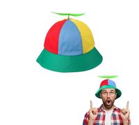 SIEBOLD Propeller hat,Helicopter Hat,Propeller Cap,Funny hat,with Night Glow Propeller,for Adults and Children Party hat for Fancy Dress Party Favors(57cm)