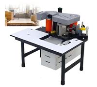 SIEEOUR 1200w Edge Banding Machine, Woodworking Edge Bander, Adjustable Speed 5-10m/Min, for Straight and Curve Edges, 5-60mm, Wood PVC Material, for Furniture Production,Woodworking(White)