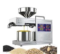 SIEEOUR Cold & Hot Press Oil Machine, Automatic Oil Press Machine With 820w Power And Digital Display, Stainless Steel Oil Press For Household & Commercial Oil Making,For Peanuts,Nuts,Seeds