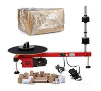 SIEEOUR Electric Stretch Film Wrapping Machine,Semi-Automatic Pallet Stretch Wrapper With 40cm Turntable, Compatible With 0-27.5" Film, 25w Motor,For Industrial,Logistics Pallet Packing