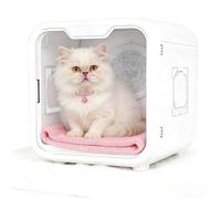 SIEEOUR Pet Grooming Dryer Box, Automatic Cat Dryer Box, Ultra Quiet Fully Automatic Silent Pet Dryer With Smart Intelligent Temperature Control, 360° Drying, Timer For Cats, Small Dogs