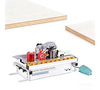 SIEEOUR Portable Edge Bander, 1200w Double-Sided Gluing Edge Banding Machine, Adjustable Speed 0-6m/Min, for Straight and Arc Edges, 10-40mm, for Wood, Furniture Manufacturing, DIY Projects