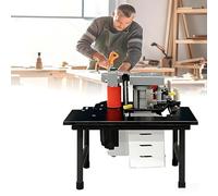 SIEEOUR Portable Edge Bander, 1200w Double-Sided Gluing Edge Banding Machine, Adjustable Speed 5-10m/Min, for Straight and Arc Edges, 5-60mm,for Wood,Furniture Manufacturing,DIY Projects(Black)