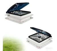 SIEEOUR Rv Bathroom Exhaust Fan, Rv Roof Vent With Remote Control, 14" With Remote/Panel/Manual, Super Quiet 6-Speed Reversible For Flexible Trailer, Motorhome Use,Camper, Van,Caravan