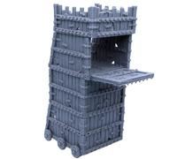 Siege Tower Medieval Battle Scatter Terrain Fantasy Historical Miniatures, Wargames Watchtower Fantasy Empire Figures