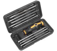 Siegen 10 Piece Screwdriver Handle and Double Ended Screwdriver Bit Set