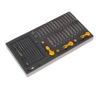 Sealey S01126 Tool Tray With Specialised Bits & Folding Hex Keys 192Pc