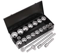 Sealey S0768 Socket Set 21Pc 1Sq Drive 6Pt Walldrive Metric