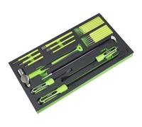 Siegen by Sealey 23pc Pry Bar, Hammer & Punch Set with Tool Tray - S01279
