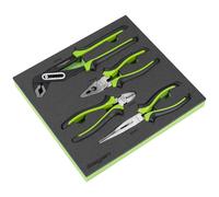 Sealey Siegen Comfort Grip Pliers Set 4pc