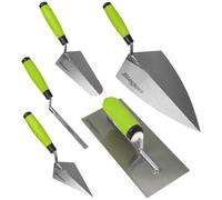 SEALEY TROWEL SET 5PC PLASTERING SOFT GRIP TRADESMAN BRICK POINTING S01300
