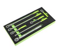 Siegen 7 Piece 3/8" Drive Ratchet and Torque Wrench Set in Module Tray 3/8"