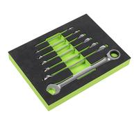 Sealey S01142 Ratchet Combination Spanner Set 7Pc Metric