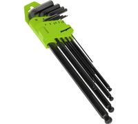 Siegen S01094 9pc Extra-Long Ball-End Hex Key Set - Metric
