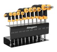 Siegen Ball-End Hex Key Set 10pc T-Handle Metric