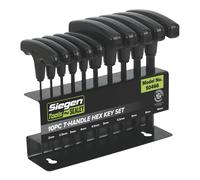 Siegen by Sealey 10pc T-Handle Allen Key Hex Set - S0466