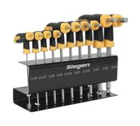 Sealey Siegen S01150 10 Piece Ball-End Hex Key Set T-Handle Metric